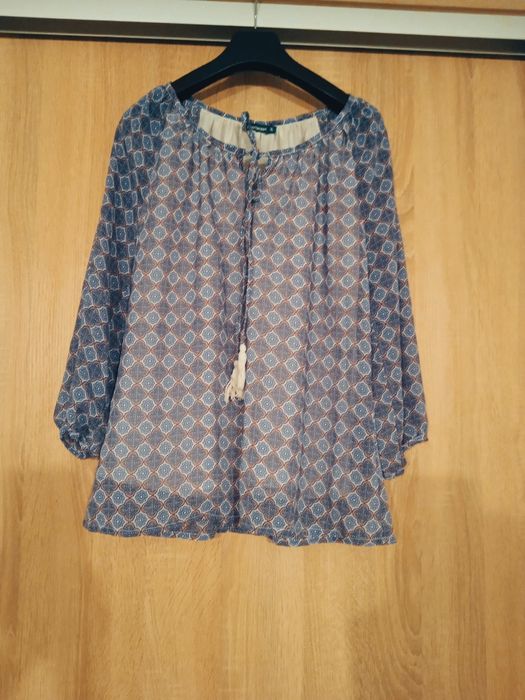 Bluzka boho z długim rękawem