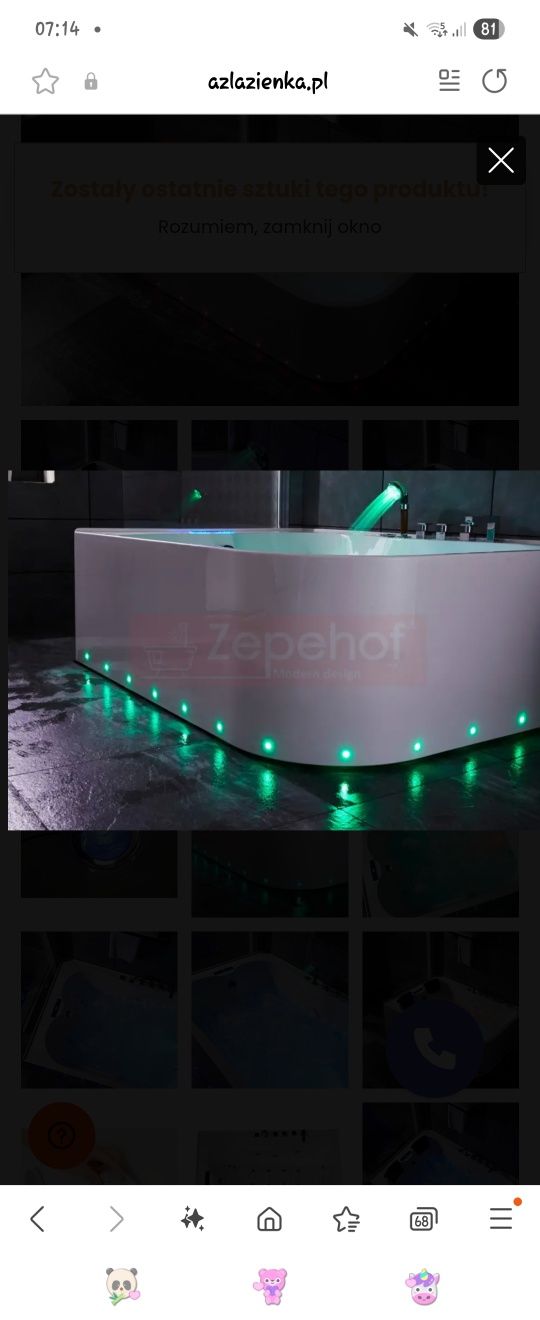 Wanna z hydromasażem