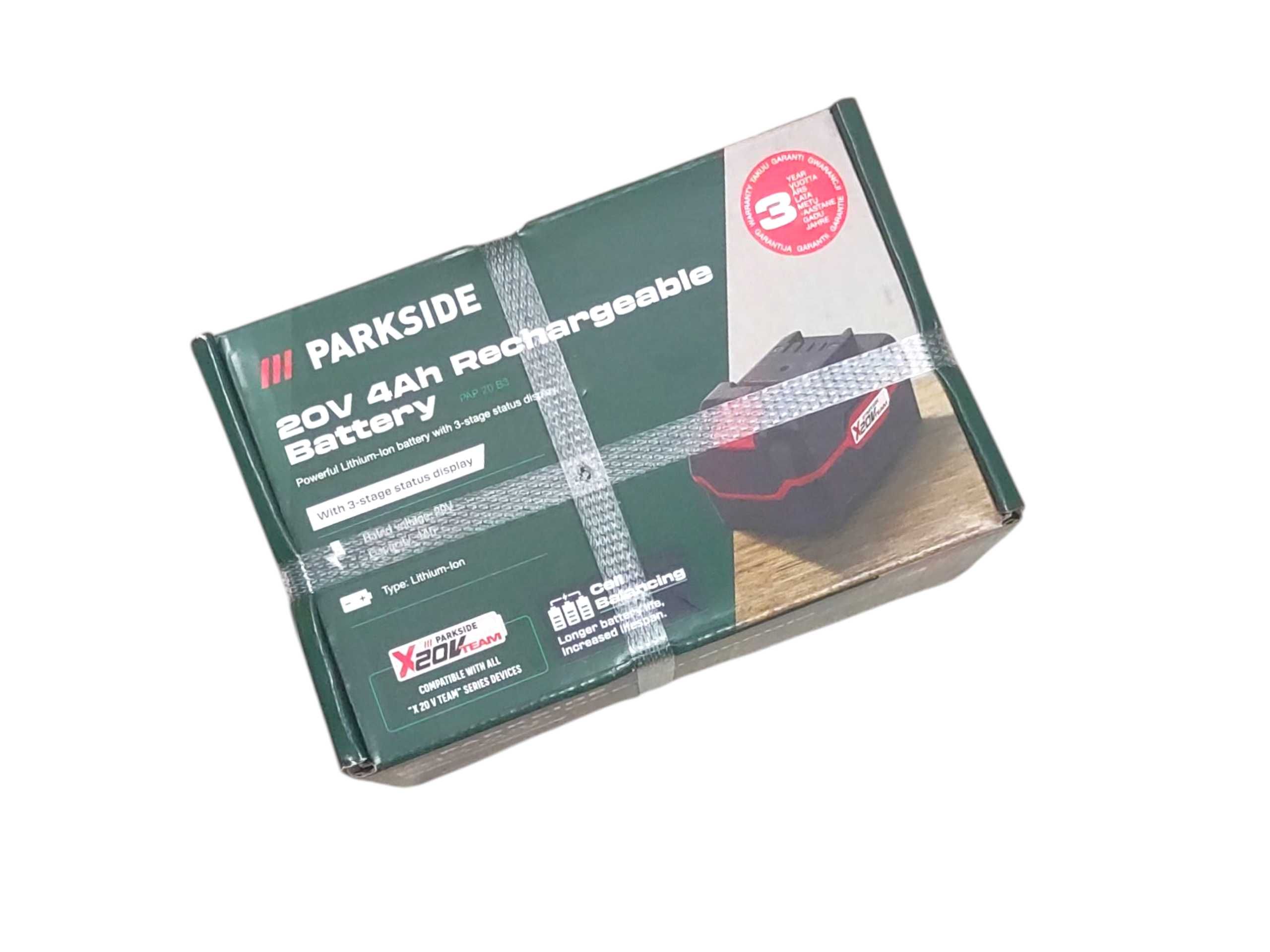 Jak Nowy Akumulator Li-Ion Parkside 20 V 4 Ah PAP20B3 PAP 20 B3