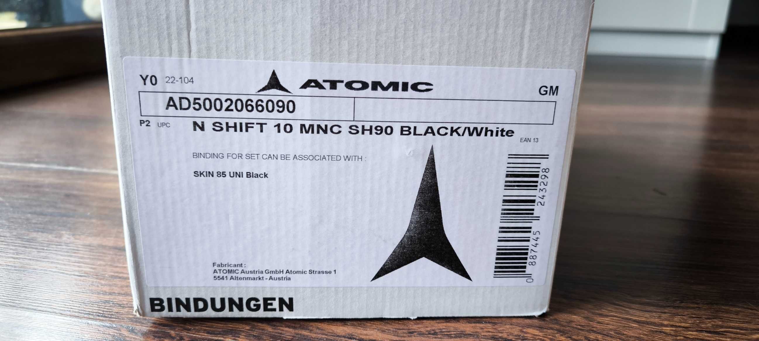 ATOMIC wiązania Shift 10 MNC white/black