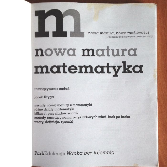 Książka- Nowa matura. Matematyka.