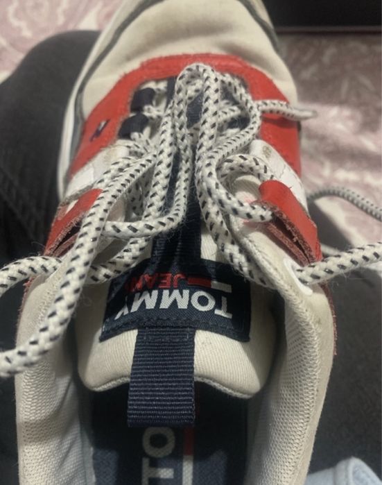 Sapatilhas mulher “Tommy Hilfiger” tamanho 37 vermelho/azul escuro