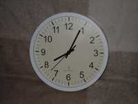 Zegar ścienny ustawiany radiem 32 cm Biały