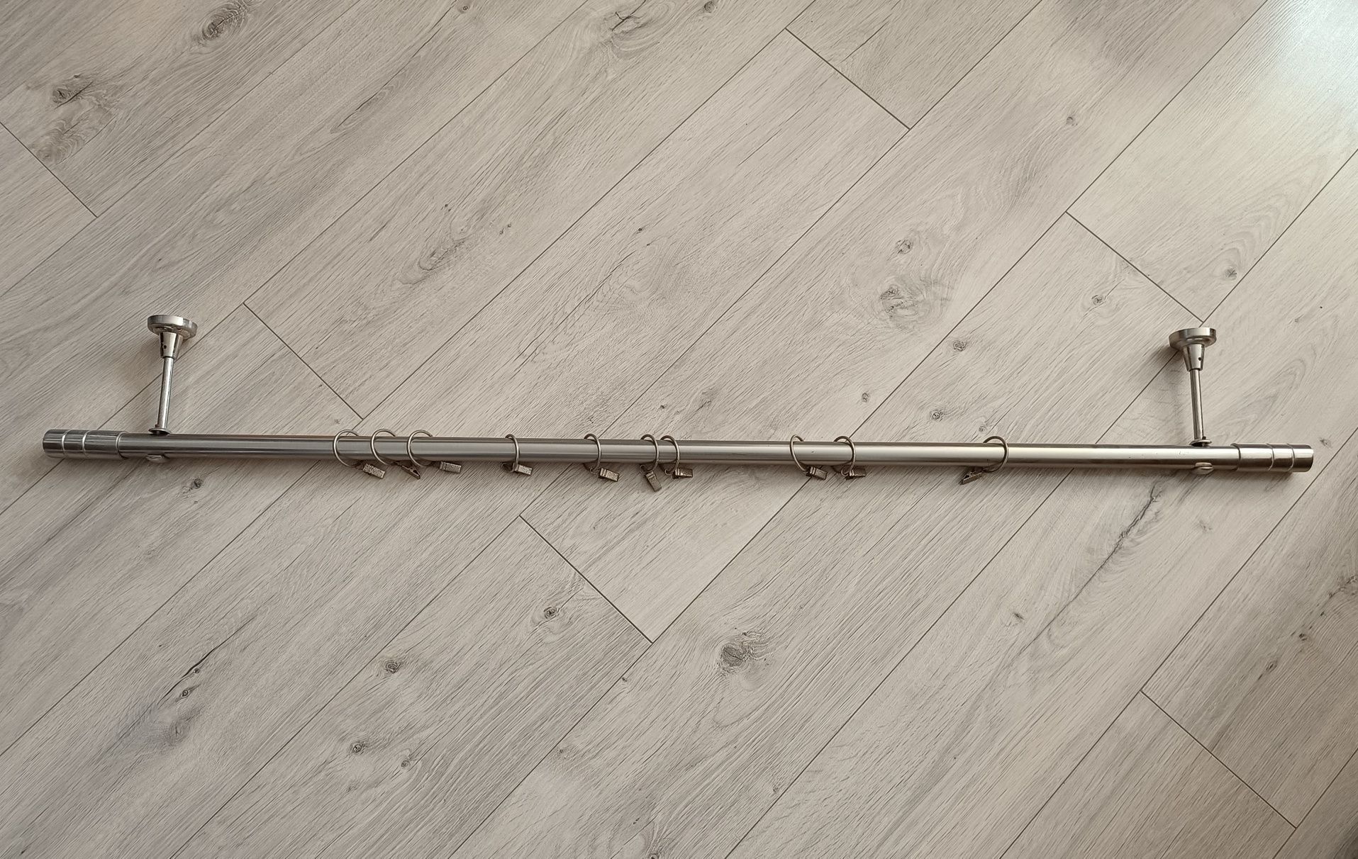 Karnisz pojedynczy 130cm, chrom, fi 25