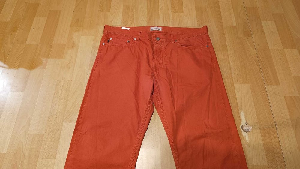 Męskie spodnie jeansowe STONE ISLAND r.XL pomarańczowe st.bardzo dobry
