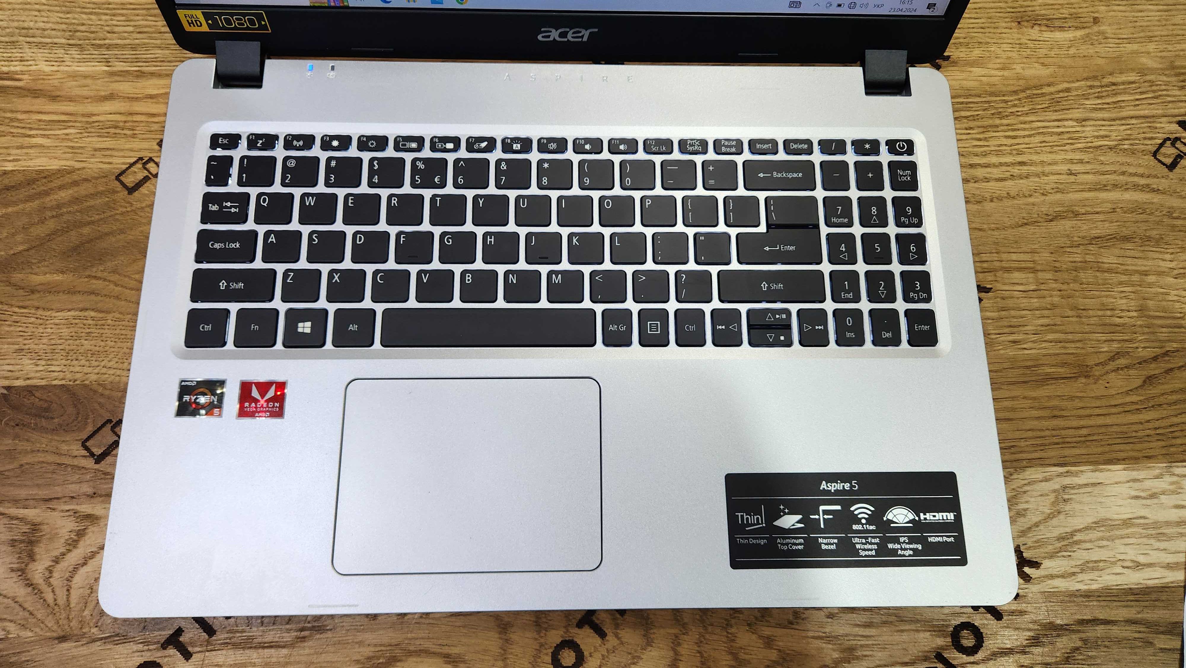 Ноутбук Acer Aspire 5  AMD Ryzen 5 3500U /8Gb/256gb/FHD IPS (Магазин)