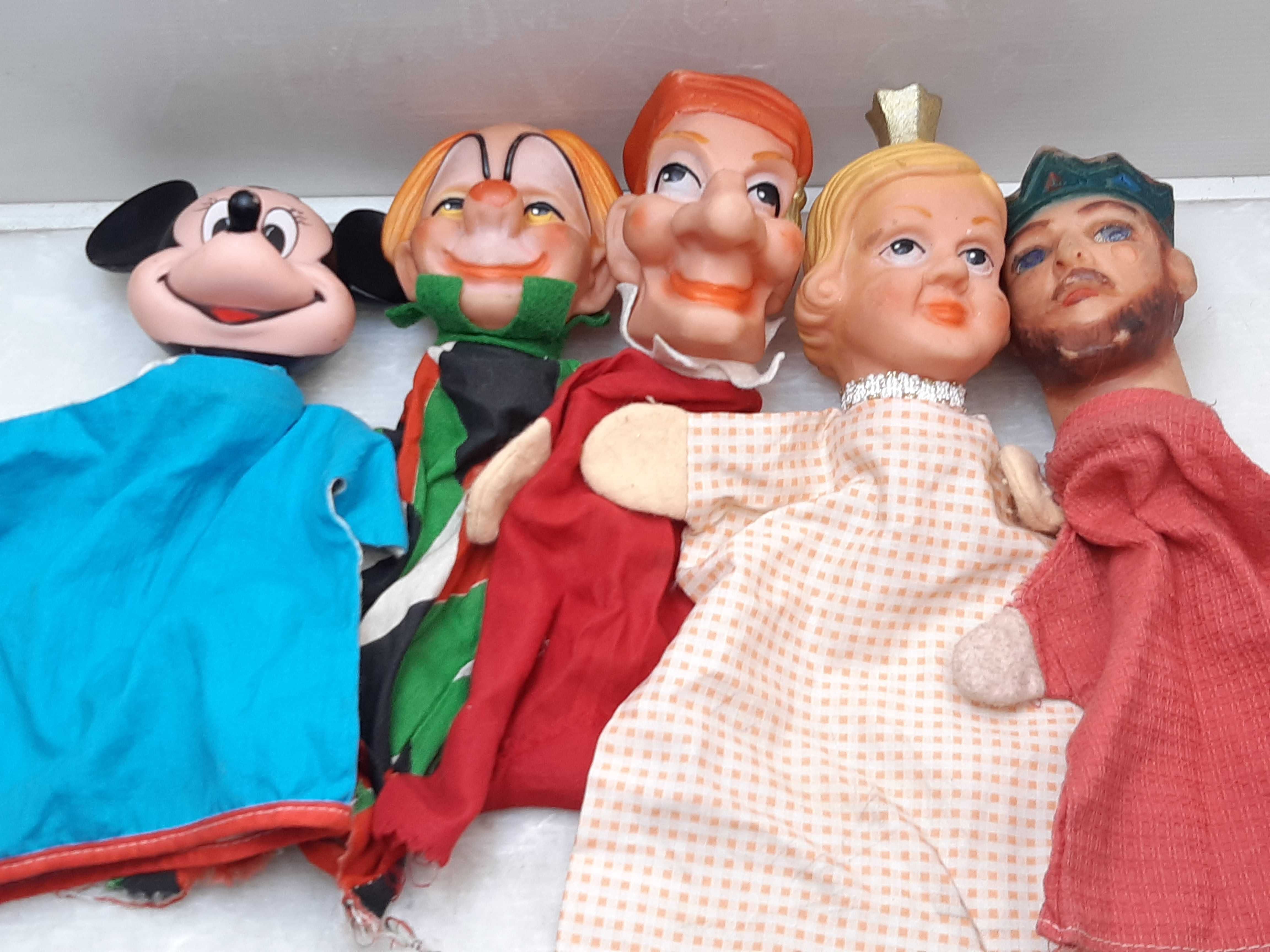 lalki pacynki gumowe Mickey postacie Walt Disney 5szt