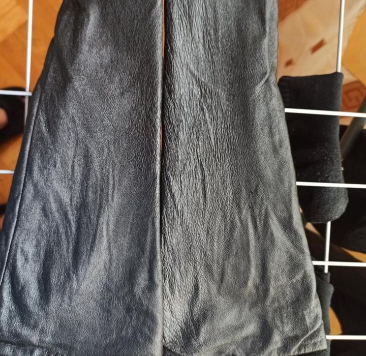 Шкіряні довгі Рукавиці перчатки chanel