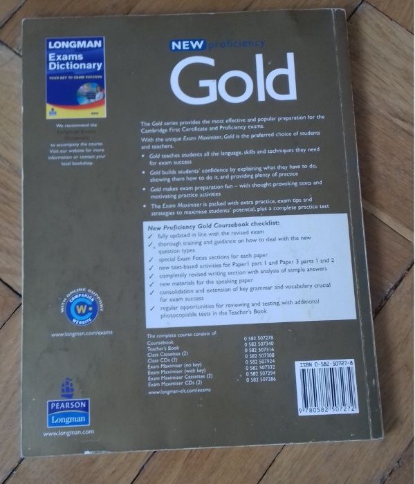 New proficiency Gold coursebook - angielski poziom zaawansowany