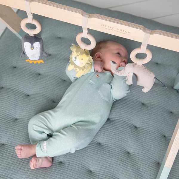 Little dutch miętowy pałąk sensoryczny baby gym
