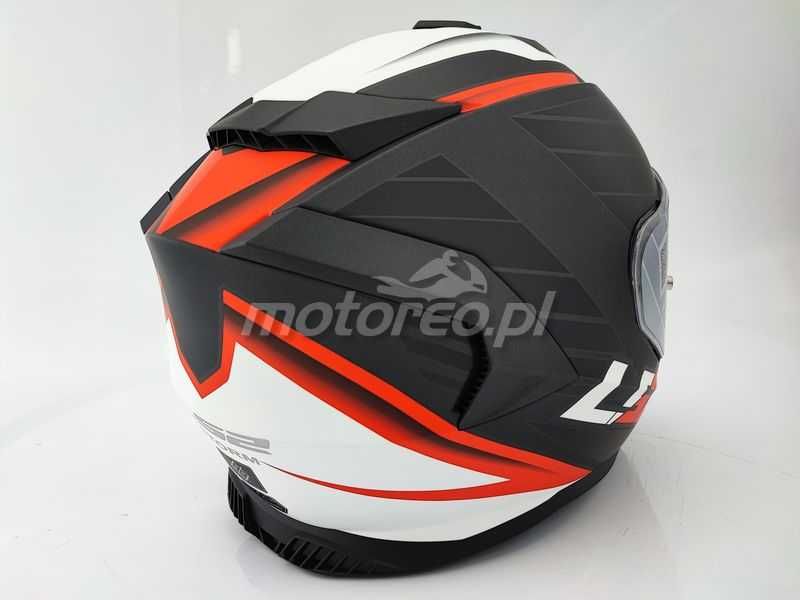 HIT! Kask z Blendą i Pinlockiem LS2 FF800 Storm 2 NERVE Mat Black Red