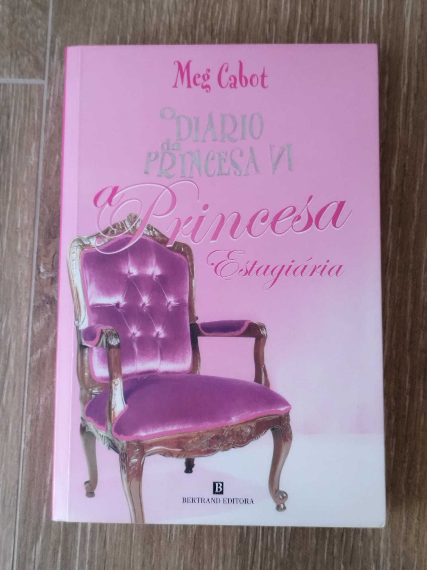 Conjunto de 2 livros juvenis O diário da princesa V e VI de Meg Cabot