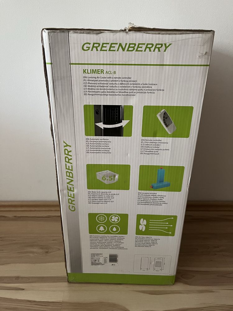 Klimatyzer przenosny z funkcja jonizacja Kanlux Greenberry Klimer