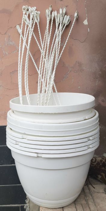 ракушки, плафон, грабли, кашпо, крестовина, лейка