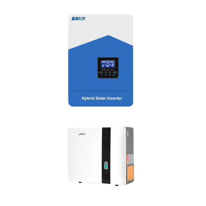 Комплект Акумулятор 5кВт Enerlution 51,2v + Інвертор EASUN 48V 7KW