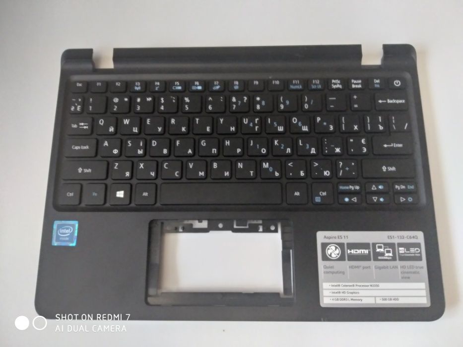 Клавіатура . Панель з клавіатурою Acer .E-15 .E-1.ES-15.ES-11.LV5T ОРИ