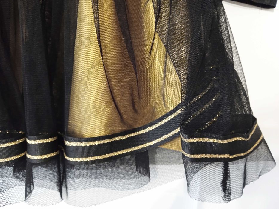 Sukienka dla dziewczynki - czarna - roz. 116 -