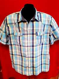 Большая рубашка мужская легкая, шведка Angelo Litrico, р.4XL, 62-64-66