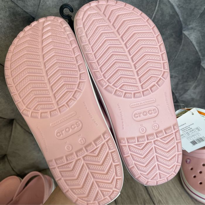 Оригінал Crocs Crocband pink.Жіночі крокси Нові, 26-27 см устілка