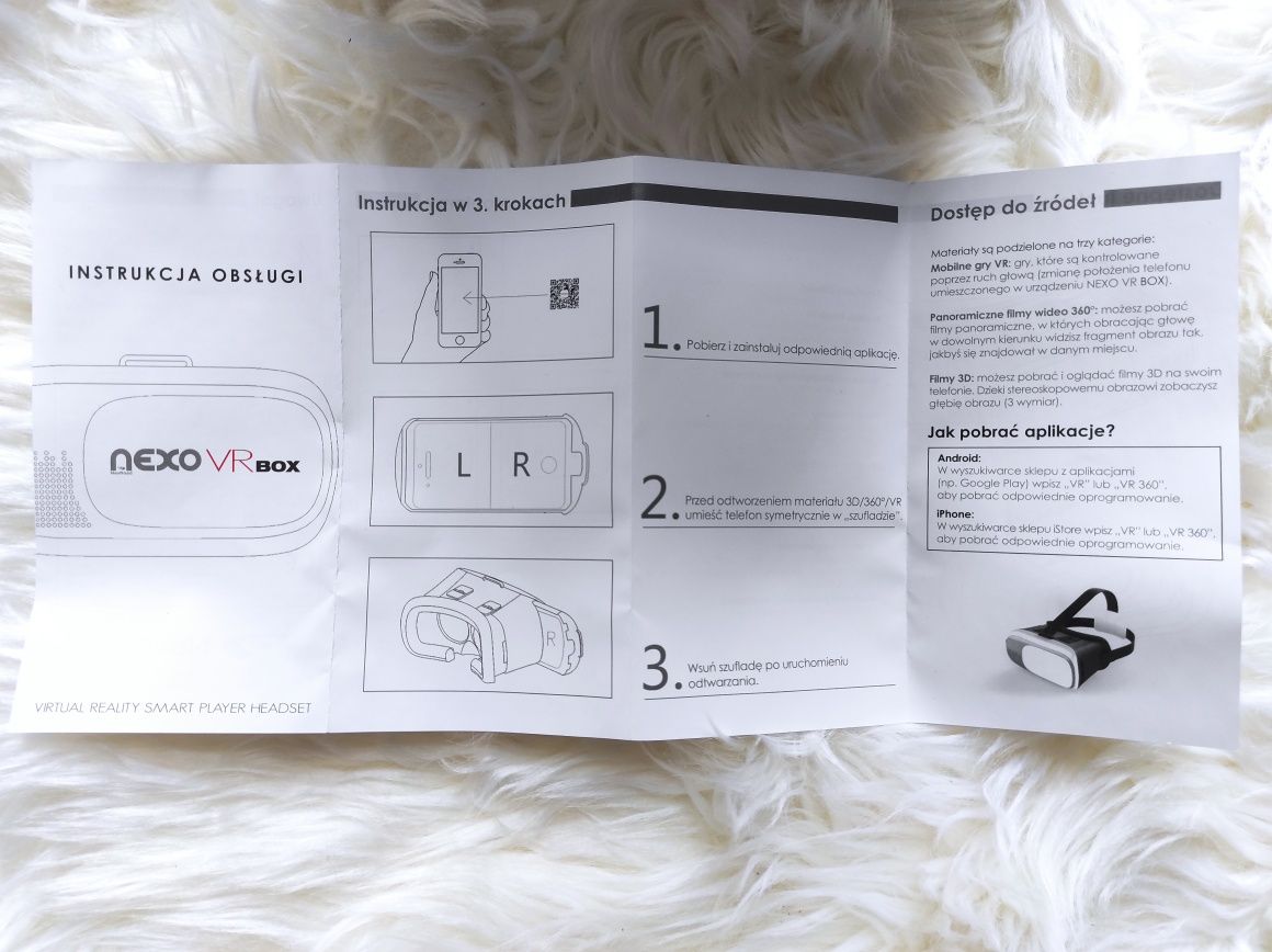 NEXO VR BOX okulary Wirtualna Rzeczywistość Nowe