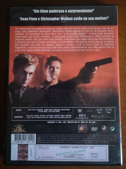 DVD "Homens à Queima Roupa"
