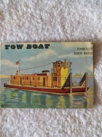 TOPPS Collectors Cards, Tow Boat Tennessee River Barge