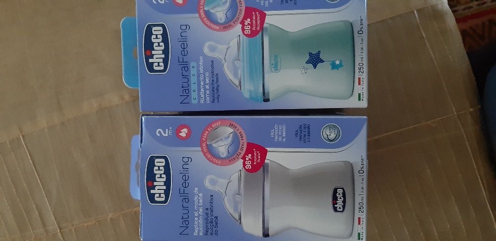2 Biberões Chicco 250 ml 0m+