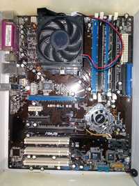 Комплект AMD (материнка, проц, кулер, память, два привода, tv-тюнер)