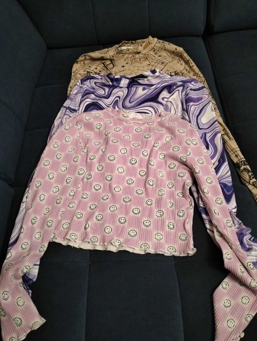 Trzy topy na długi rękaw