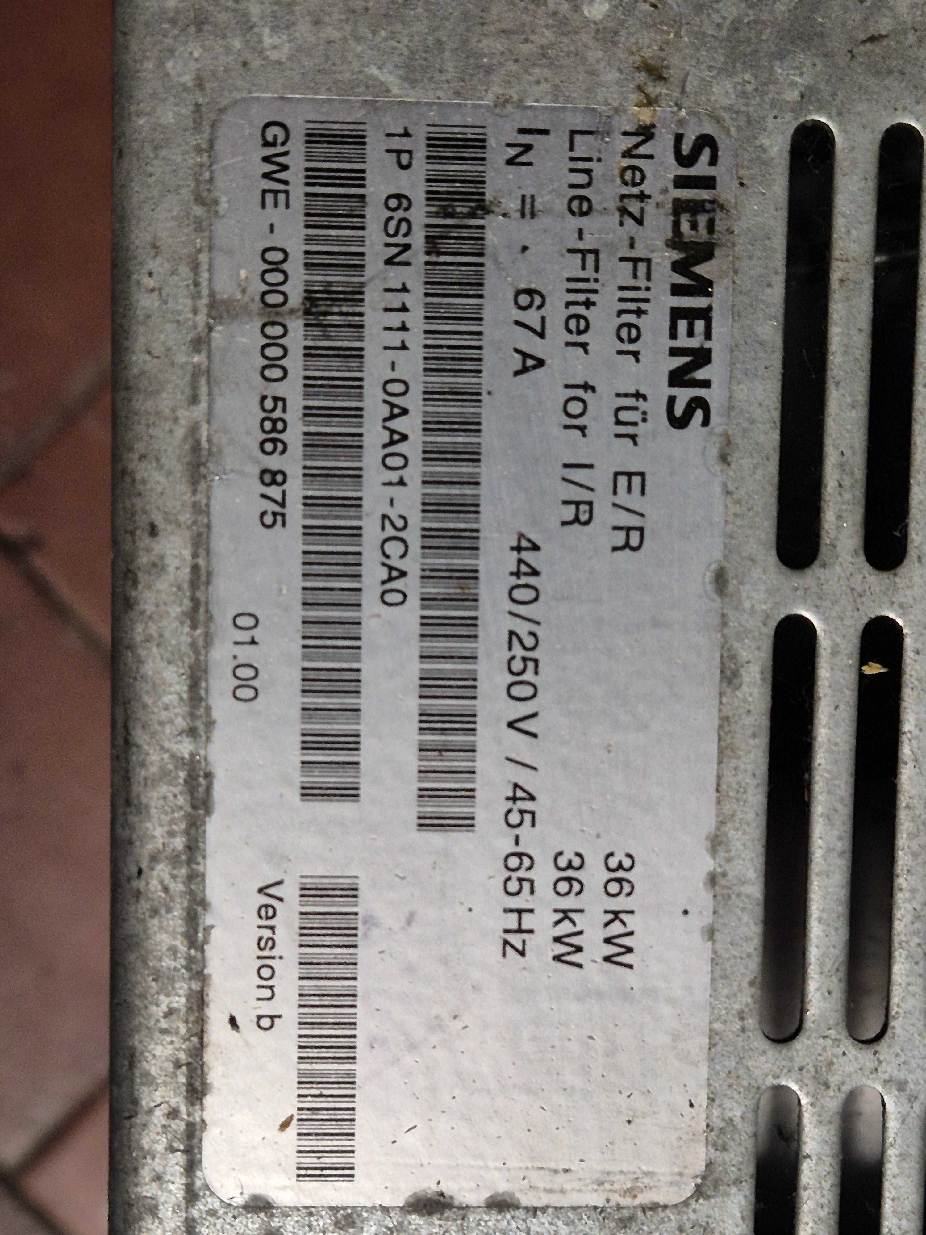 Tanio ! Filtr sieciowy SIEMENS. 6SN1111-0AA01-2CA0