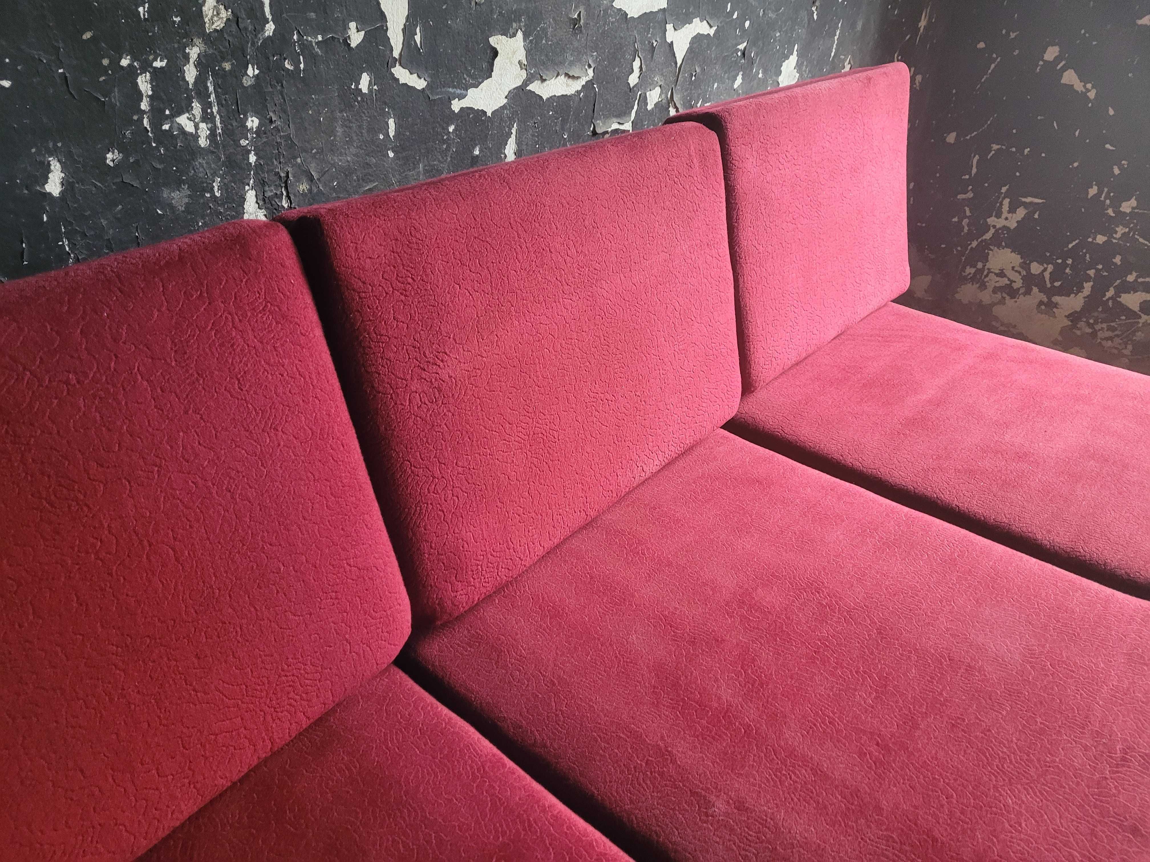 Sofa Tatra z podnóżkiem  narożnik rogówka Jirak vintage Czechosłowacja