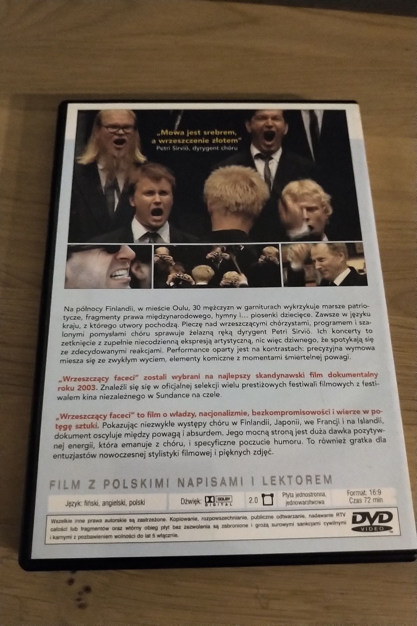 Wrzeszczacy faceci Miki Ronkainen film dvd plyta