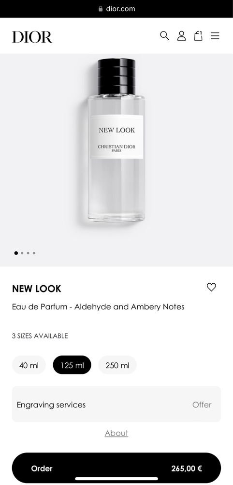 New Look Eau De Parfum Christian Dior парфумована вода парфюм духи