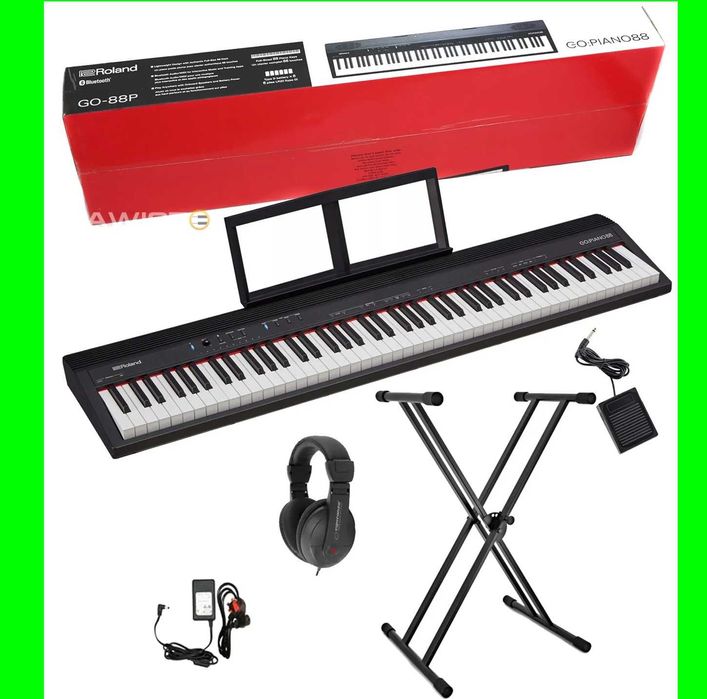 ROLAND GOPIANO 88 Przenośne Pianino Cyfrowe  Statyw Słuchawki | ZESTAW