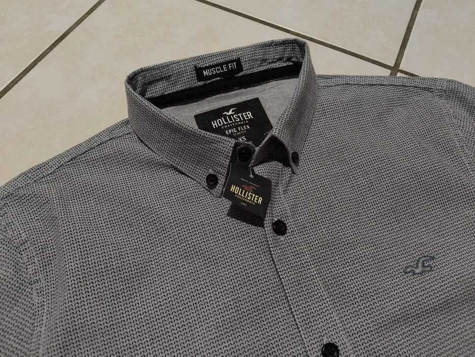 HOLLISTER USA - NOWA! z LOGO i Metkami Koszula Męska rozmiar XS
