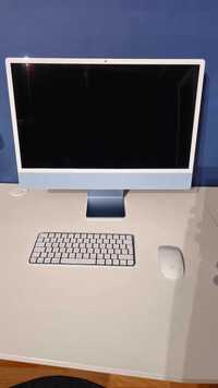 Apple iMac 24"  8GB RAM 256GB  7-GPU 8-CPU 2021 M1 Niebieski