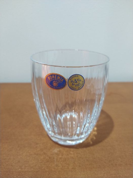 Coleção Copos Cristal 24% PbO Bohemia República Checa