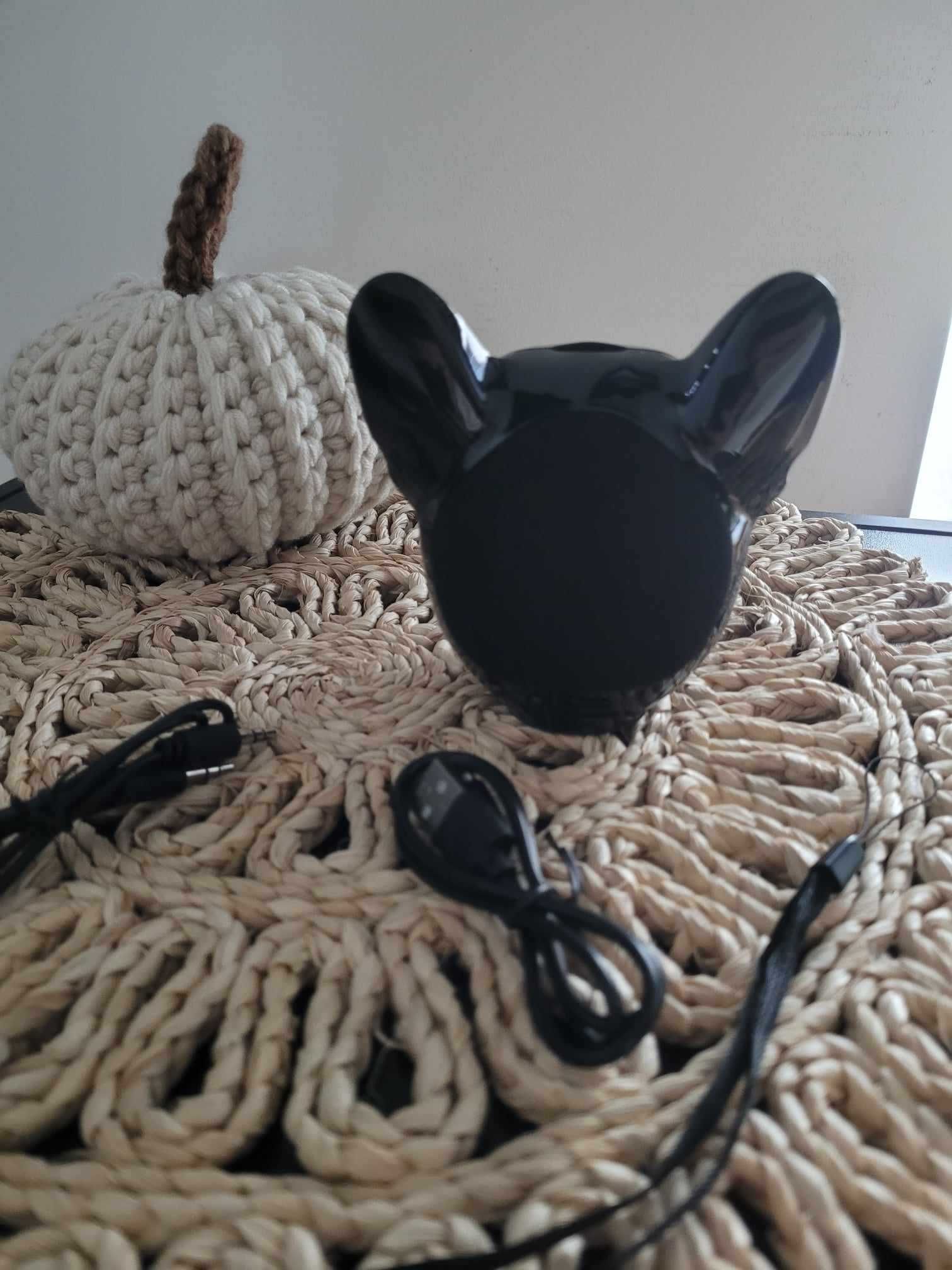 Przenośny głośnik Bluetooth czarny buldog francuski nowy