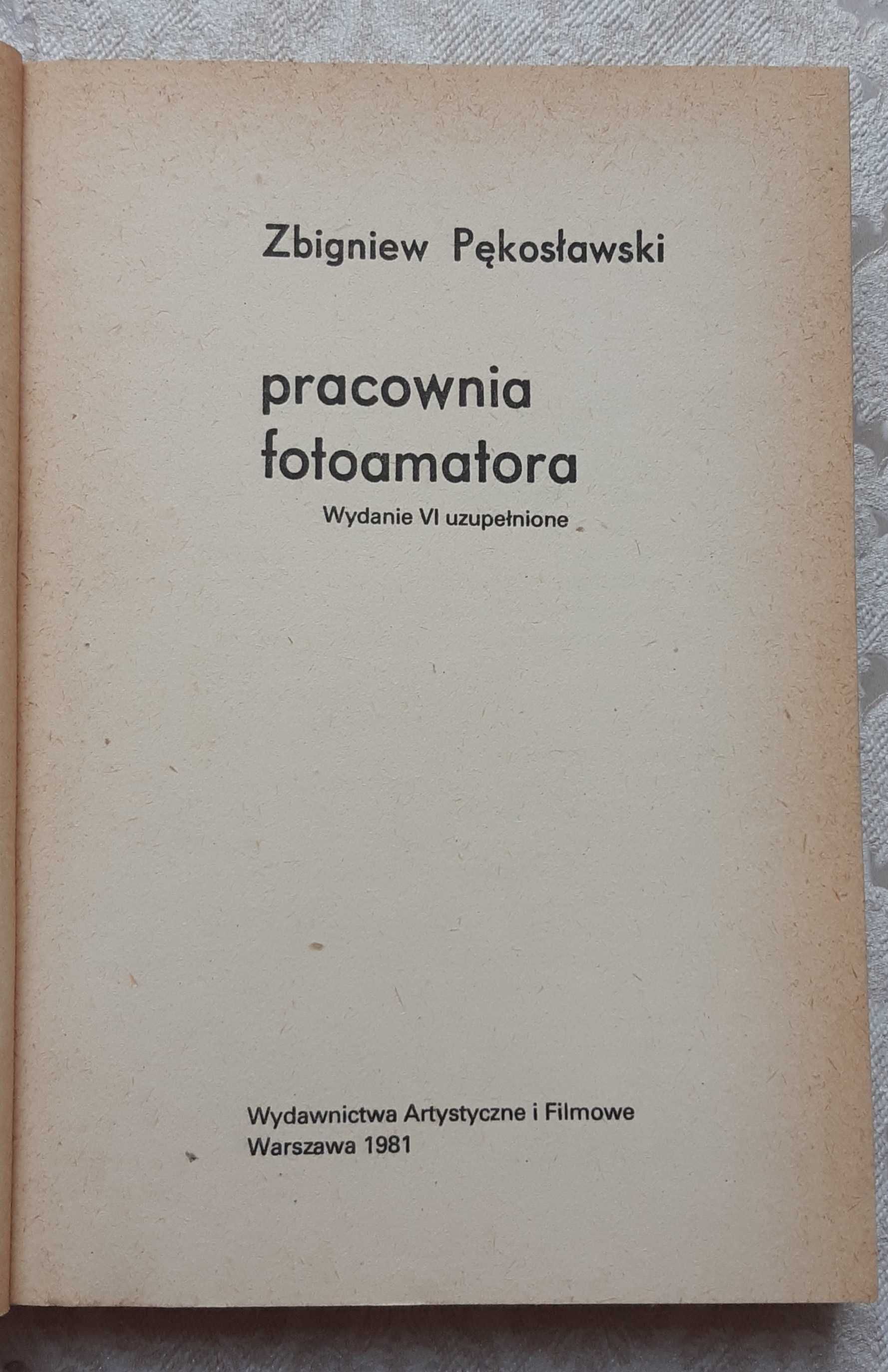 Książka "Pracownia fotoamatora" Pękosławski