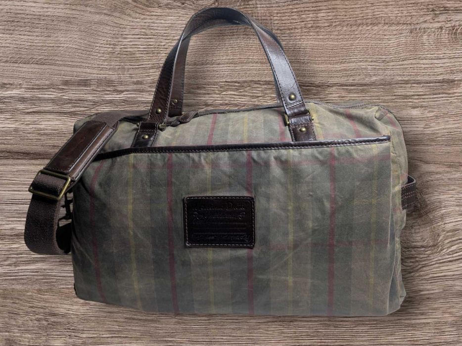 Сумка чоловіча MASSIMO DUTTI. Тканина + натуральна шкіра.