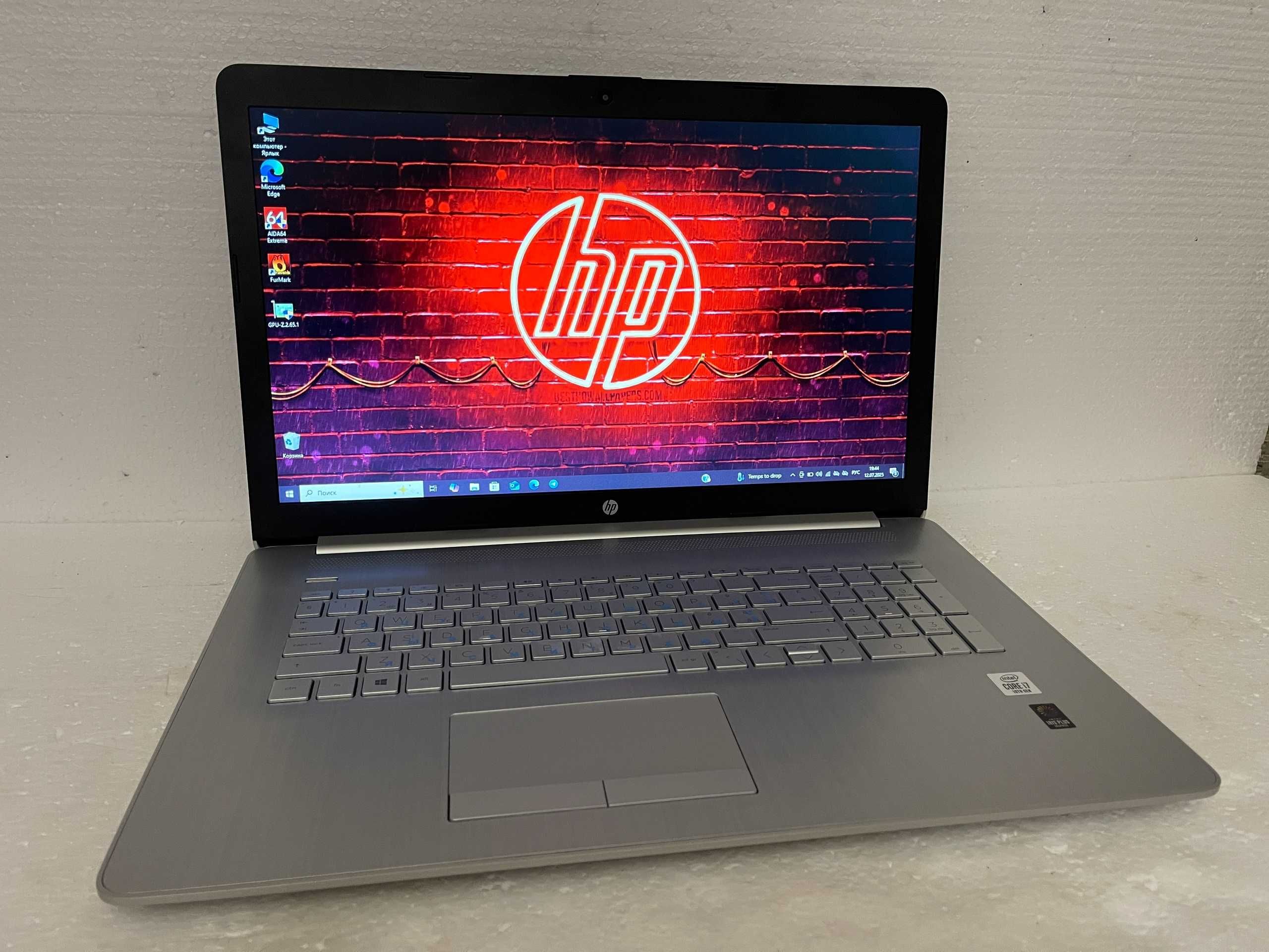 17.3" Экран Игровой 2024 HP Laptop 17 + (Core i7 10" го покол) + ИДЕАЛ
