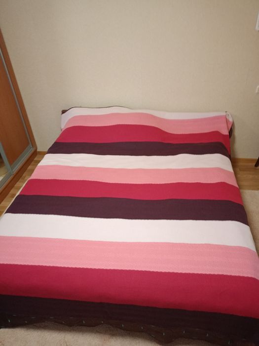 В'язаний плед покривало евро двоспальний великий 250*220