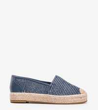 Niebieskie espadryle plecione Carly 38