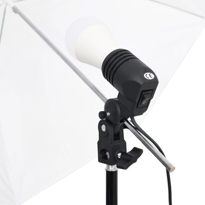 Vidaxl Fotograficzny Zestaw Studyjny Z Lampami, Tłem I Blendami