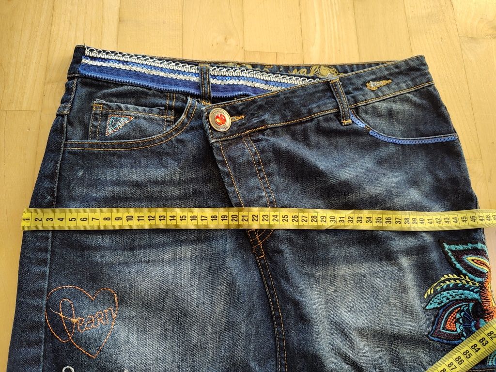 Jeansowa mini Desigual - r.38