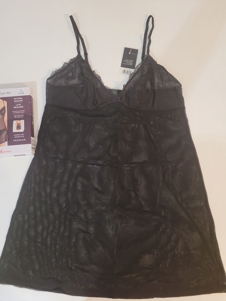 Koszulka damska elegancka z koronką Walentynkowe firmy Lycra roz. S 36