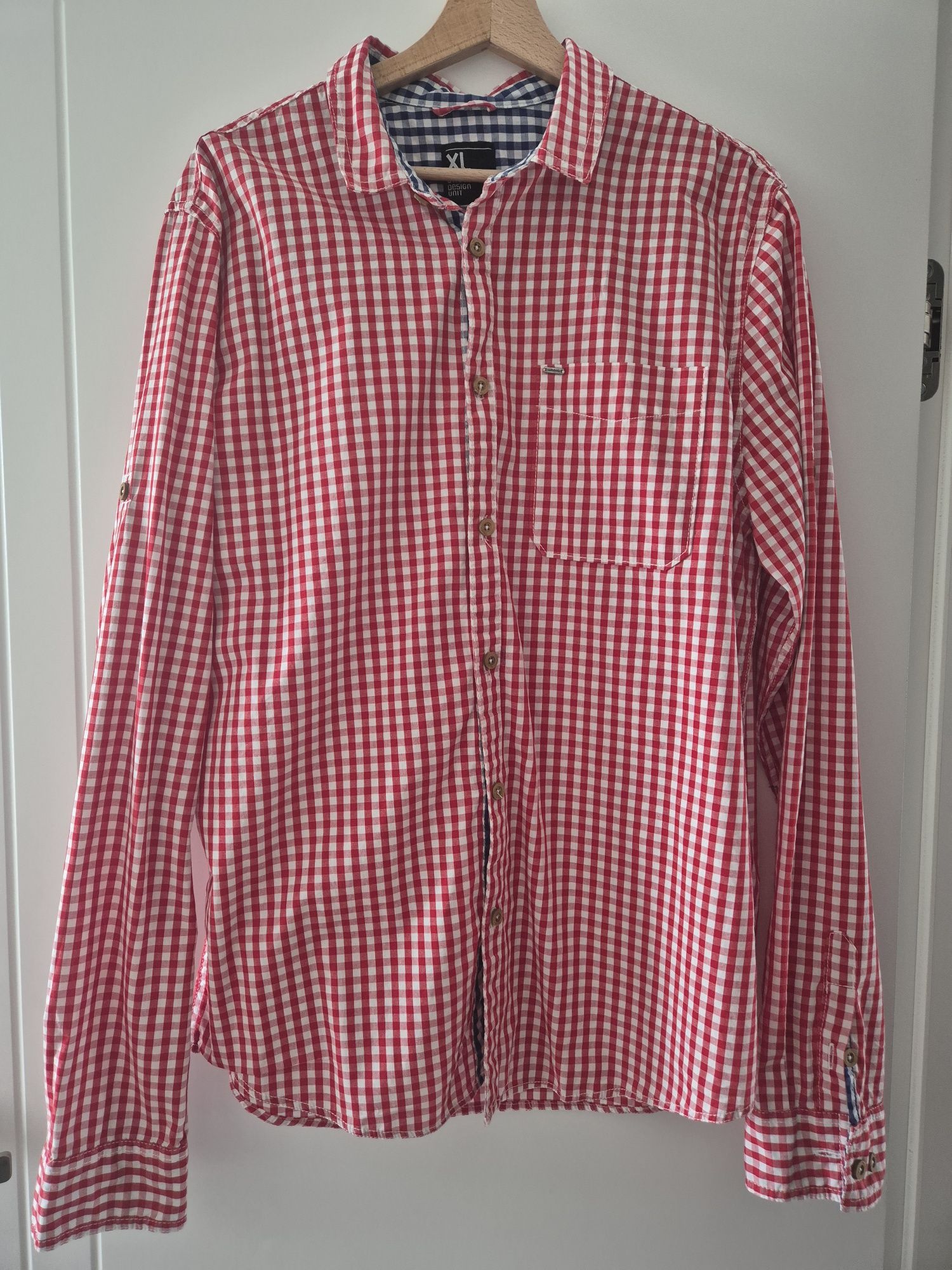 Koszula męska w kratkę XL