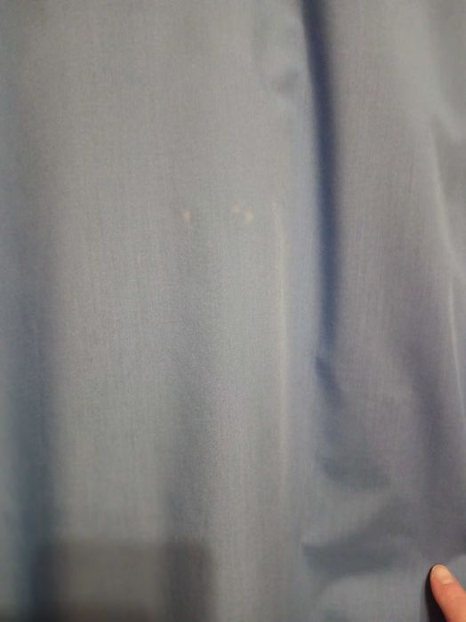 Koszula męska niebieska stójka krótki rękaw 43-44/176-182