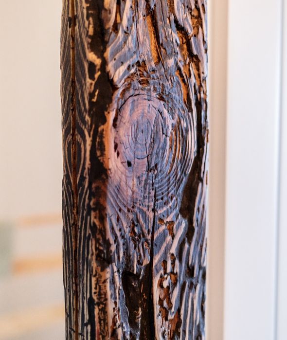 Lustro z starego drewna