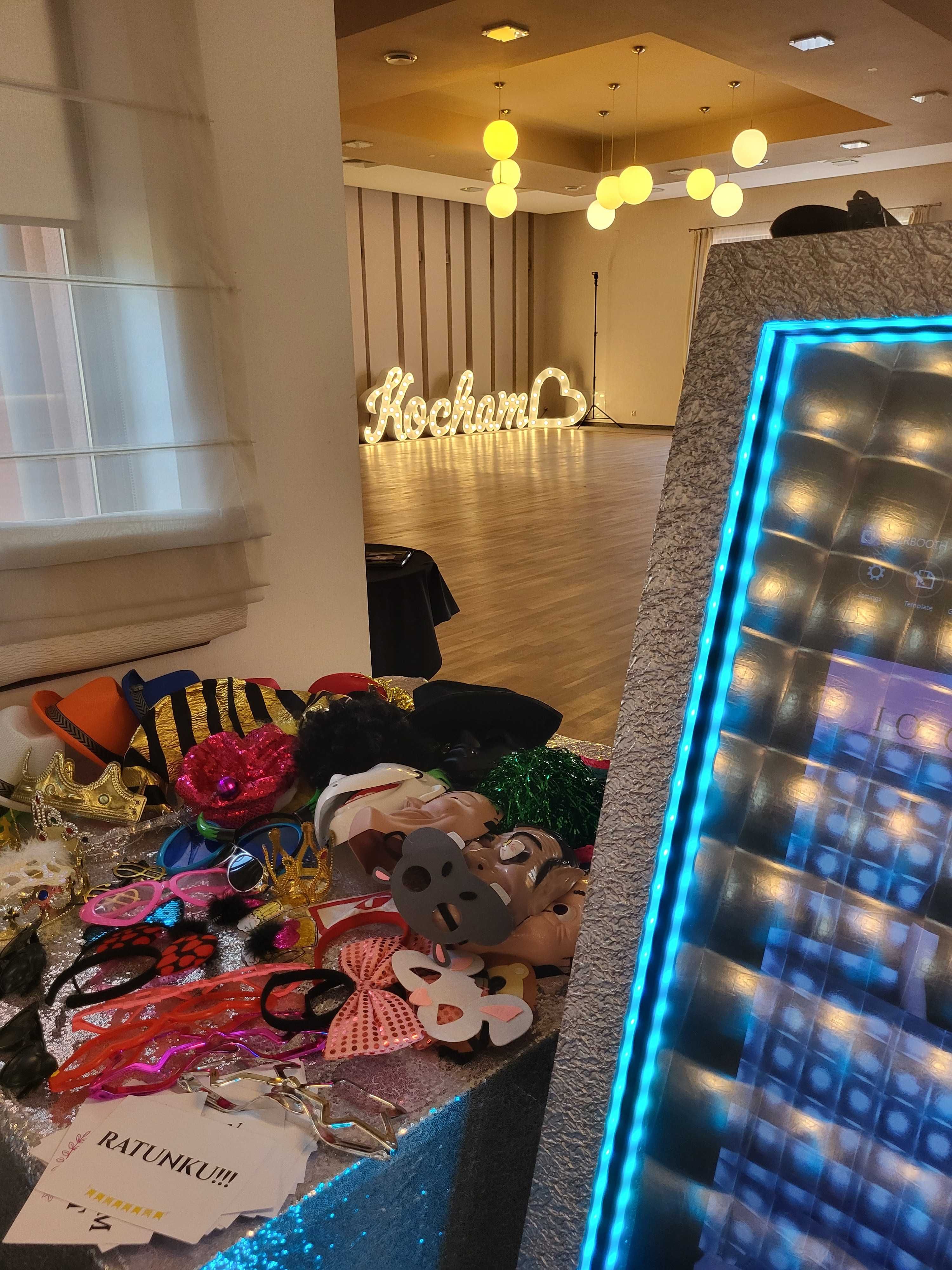 FOTOLUSTRO fotobudka atrakcja wesele party urodziny dekoracje